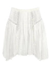 24 ss JORENA mini skirt WITH lace insert MARANT ETOILE JU0169FA B1J18E 20WH B0230981806 - ISABEL MARANT ETOILE - BALAAN 2