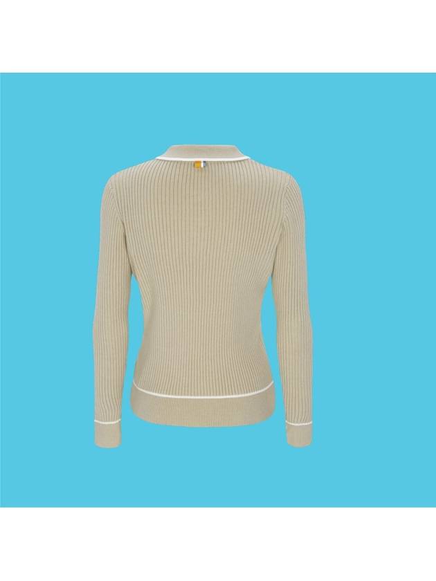 Knit Sweater Orange Label Swing Ribbed Collar Knit GN40444 - MAHES - BALAAN 2