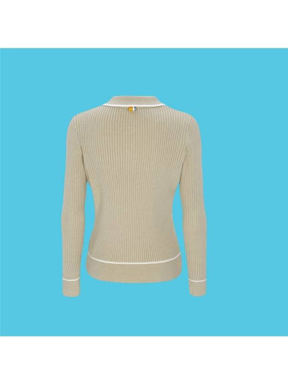 Knit Sweater Orange Label Swing Ribbed Collar Knit GN40444 - MAHES - BALAAN 2