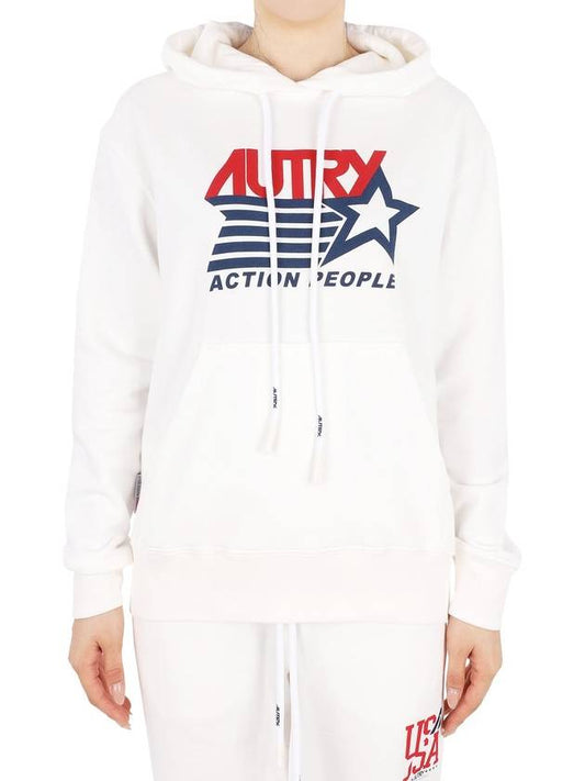 Cappuccio Iconic Logo Hoodie White - AUTRY - BALAAN 2