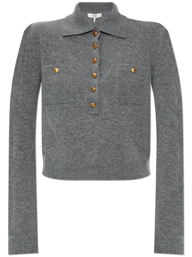 Chloé Polo Sweater, Women's, Grey - CHLOE - BALAAN 1