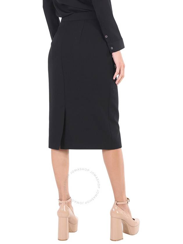 Women's Wool Pencil Skirt Black - BURBERRY - BALAAN 4