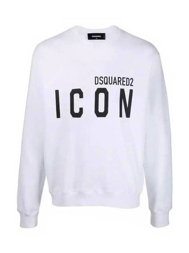 Icon Logo Crew Neck Sweatshirt White - DSQUARED2 - BALAAN 1