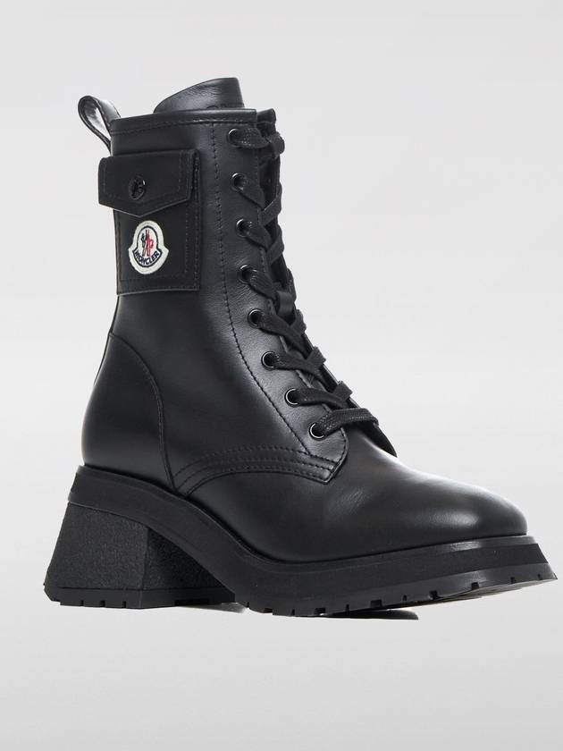 Gigi leather lace up walker boots black - MONCLER - BALAAN 3