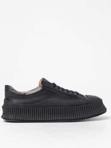 Canvas Platform Low Top Sneakers Black - JIL SANDER - BALAAN 1