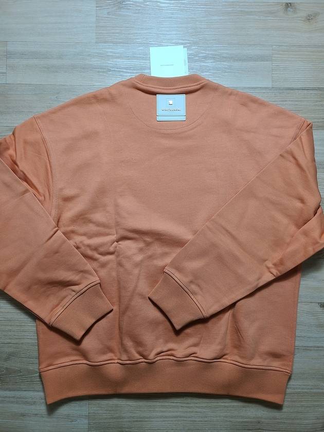 Orange Leather Patch Sweatshirt Salmon Sweatshirt W233TS22716S - WOOYOUNGMI - BALAAN 6