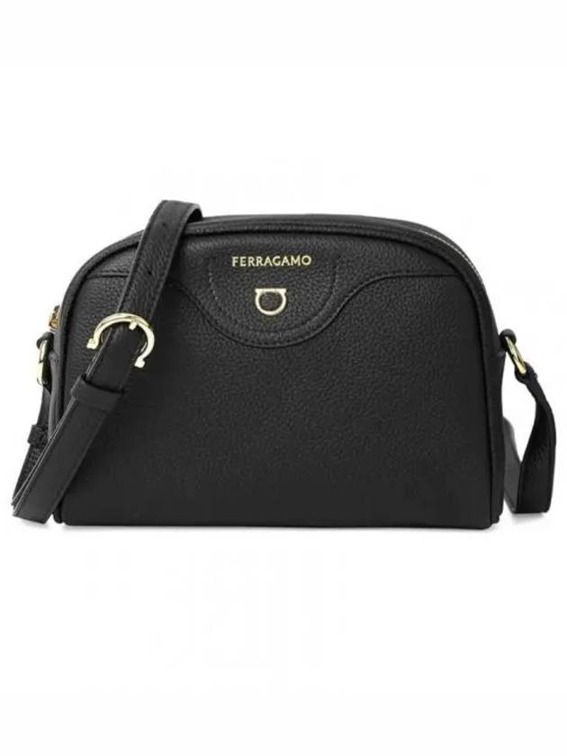 Gancini Cross Bag Black - SALVATORE FERRAGAMO - BALAAN 2