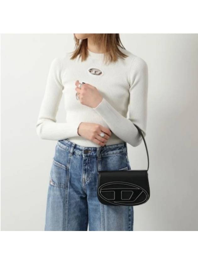 1DR Nappa Leather Shoulder Bag Black - DIESEL - BALAAN 6