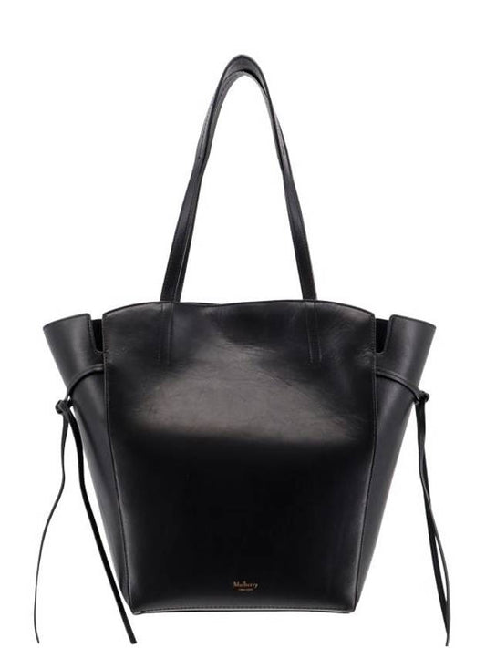 Clovelly Leather Tote Bag Black - MULBERRY - BALAAN 1