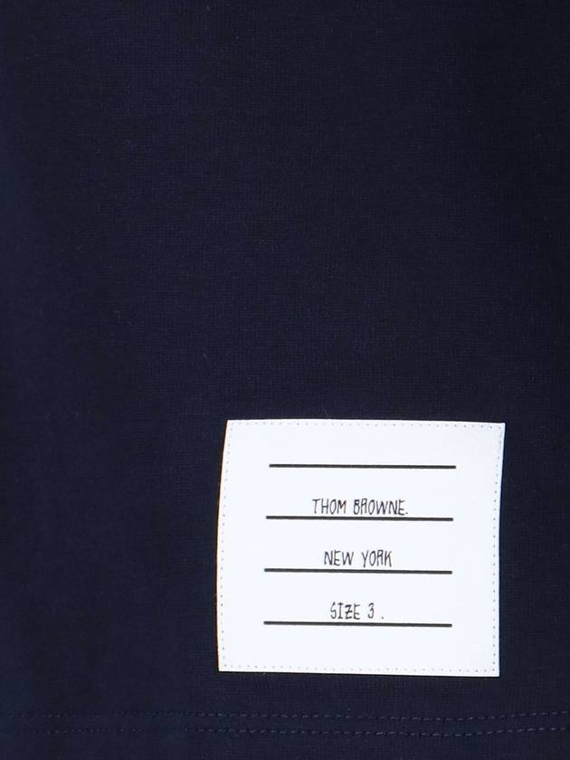 Midweight Jersey Short Sleeve T-Shirt Navy - THOM BROWNE - BALAAN 6