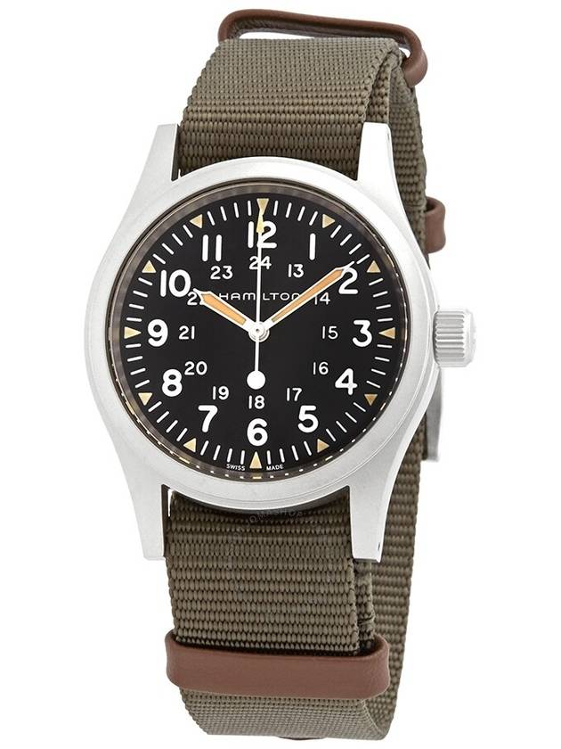 Khaki Field Mechanical 38MM Watch Green - HAMILTON - BALAAN 2