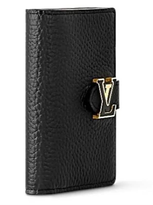 LV Vertical Compact Half Wallet Black - LOUIS VUITTON - BALAAN 3