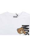 Kids long sleeve t shirt HPO00J LAA02 10101 Adults can wear - MOSCHINO - BALAAN 3