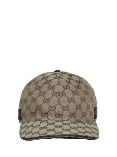 Web Detail GG Canvas Baseball Cap - GUCCI - BALAAN 1