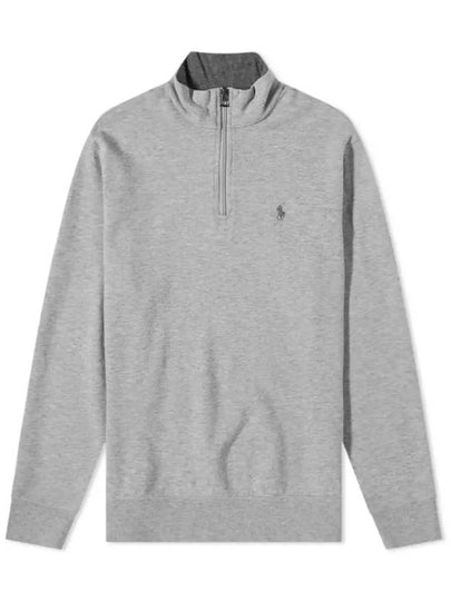 Pony Logo Half Zip-up Sweatshirt Grey - POLO RALPH LAUREN - BALAAN 2