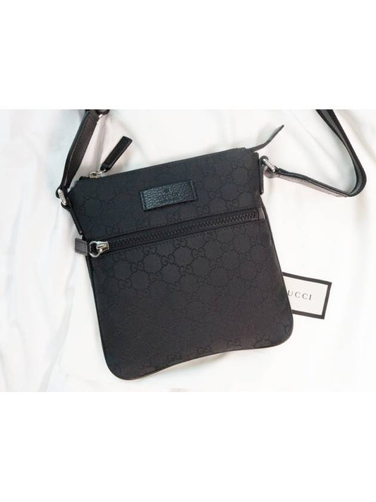 Micro GG Ssima Canvas Messenger Bag Black - GUCCI - BALAAN 2