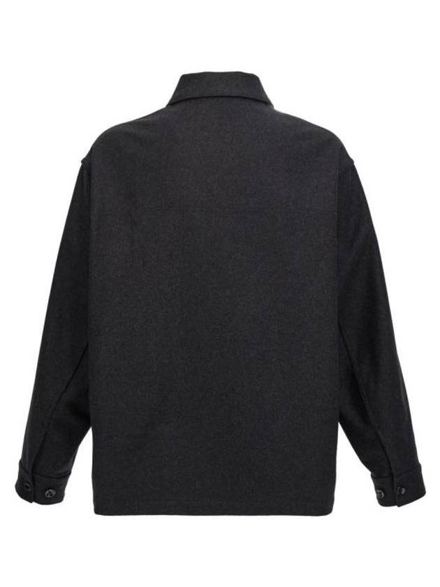 One Pocket Over Long Sleeve Shirt Black - LEMAIRE - BALAAN 3