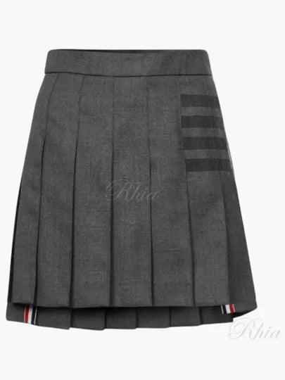 Women's 4 Bar Stripe Pleats Skirt Grey - THOM BROWNE - BALAAN 2