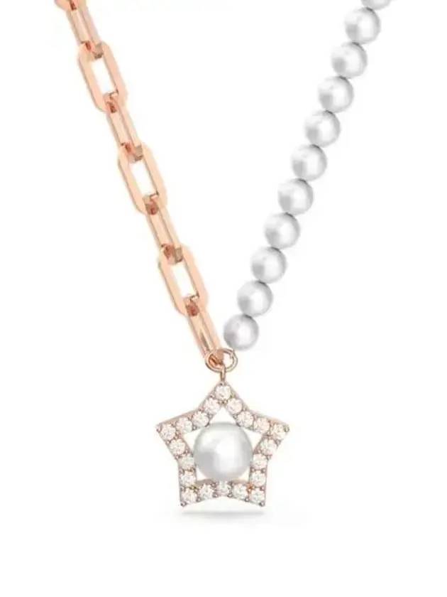 Stella Pearl Chain Star Pendant Necklace - SWAROVSKI - BALAAN 1