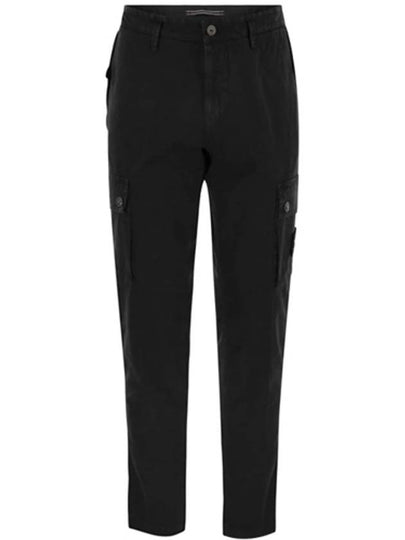 Compass Badge Cargo Straight Pants Black - STONE ISLAND - BALAAN 2