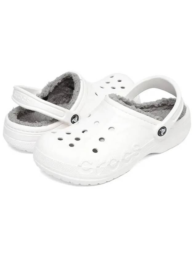 Baya Lined Clog Sandals White - CROCS - BALAAN 5