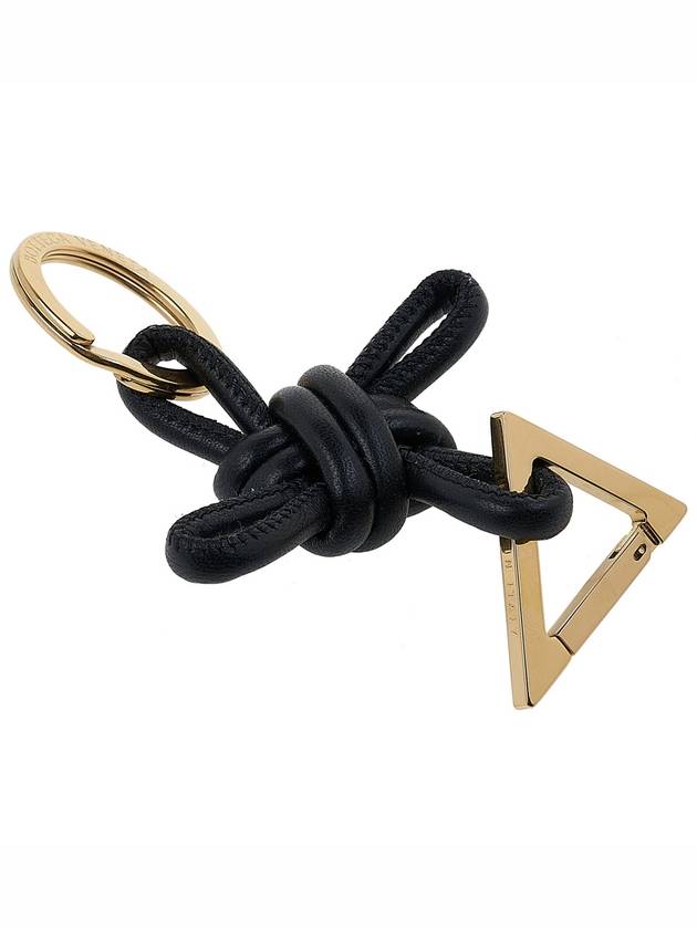 Triangle Nappa Key Holder Black - BOTTEGA VENETA - BALAAN 4