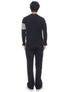 4 Bar Armband Classic Merino Wool Knit Top Navy - THOM BROWNE - BALAAN 6