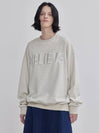 Beve Embossed Embroidery Sweatshirt Ivory - LIE - BALAAN 5