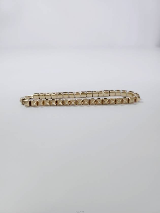 Used luxury goods DHLUX Gold Rockstud men s bracelet - VALENTINO - BALAAN 3