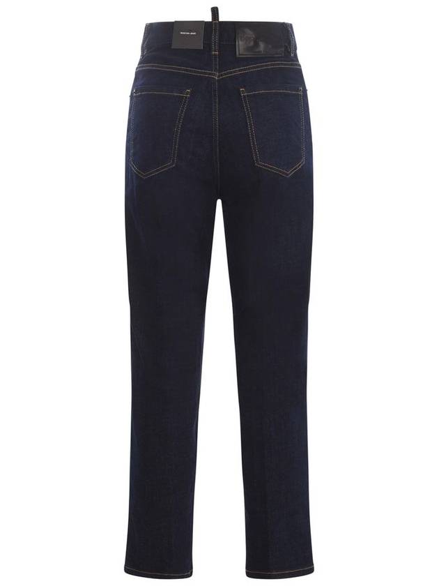 Women's 5 Pocket Crop Jeans Navy - DSQUARED2 - BALAAN 3