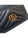 Women s 443127 GG Marmont Matelasse black gold card wallet - GUCCI - BALAAN 9