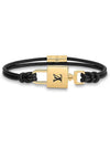 LV Padlock Bracelet Noir - LOUIS VUITTON - BALAAN 2