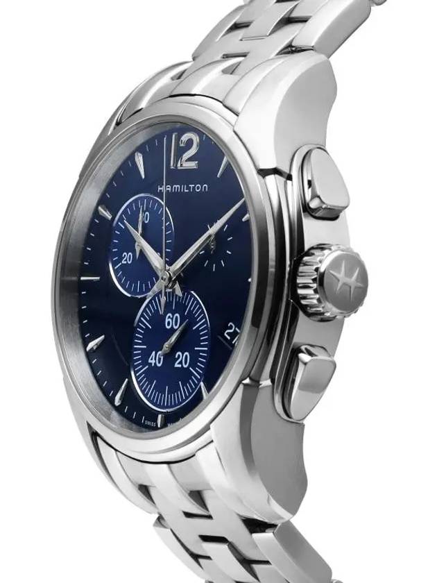 Jazzmaster Chrono Metal Watch Blue - HAMILTON - BALAAN 4