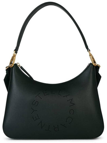 Stella McCartney Dark Green 'Alter Mat' Small 'Logo' Shoulder Bag - STELLA MCCARTNEY - BALAAN 1