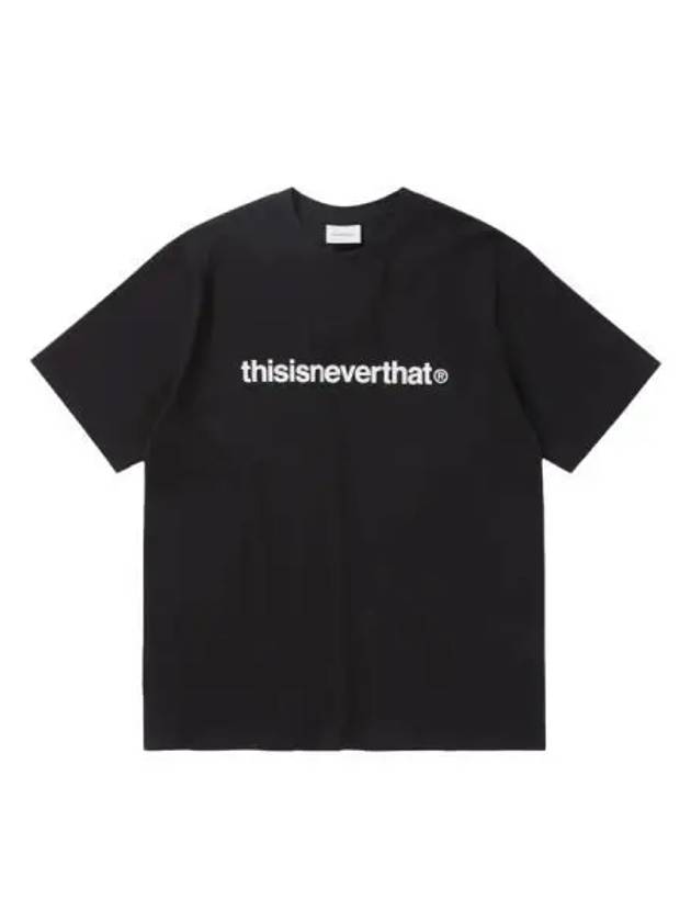 T logo short sleeve shirt black - THISISNEVERTHAT - BALAAN 1