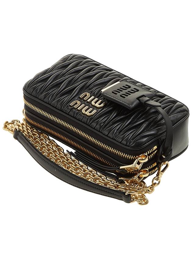 Matelasse Nappa Leather Mini Bag Black - MIU MIU - BALAAN 5