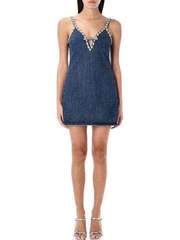 DENIM MINI DRESS - SELF PORTRAIT - BALAAN 1