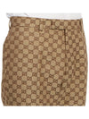 GG Supreme Linen Straight Pants Beige - GUCCI - BALAAN 10