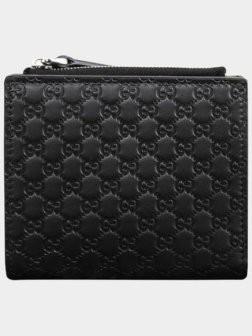 Microshima Women s Zipper Half Wallet Black 544475 - GUCCI - BALAAN 1