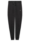 Women's ORB Embroidered Logo Classic Jogger Track Pants Black - VIVIENNE WESTWOOD - BALAAN 1