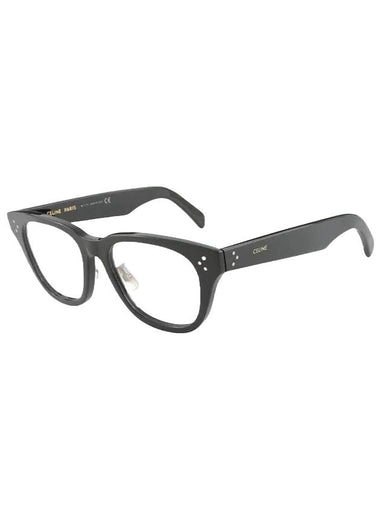 Eyewear Logo Square Eyeglasses Black - CELINE - BALAAN 1