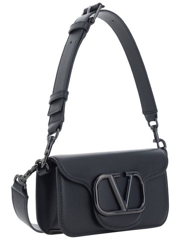 Logo Foldover Small Shoulder Bag Black - VALENTINO - BALAAN 5