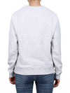 Milano Brushed Logo Print Crew Neck Sweatshirt Grey - MSGM - BALAAN 5