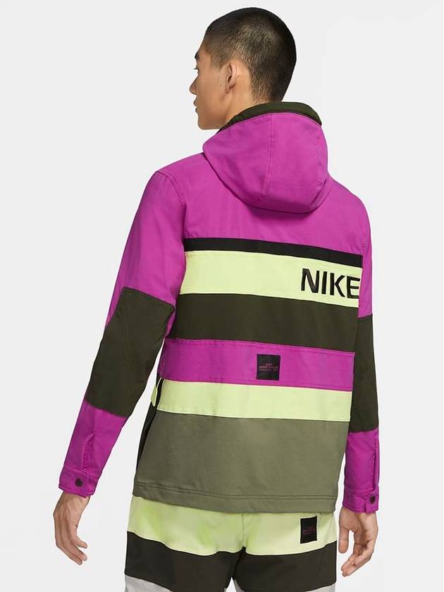 Hype Pocket Hood Drawstring Anorak Purple - NIKE - BALAAN 3