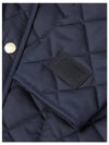 Corduroy Diamond Quilted Jacket Blue - BURBERRY - BALAAN 4