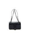 GG Marmont Mini Shoulder Bag Black - GUCCI - BALAAN 1