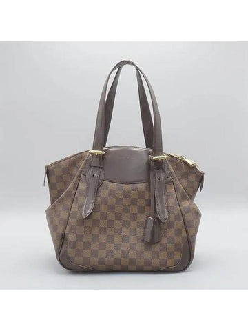 N41118 Damier Eben Canvas Verona MM Shoulder Bag - LOUIS VUITTON - BALAAN 1