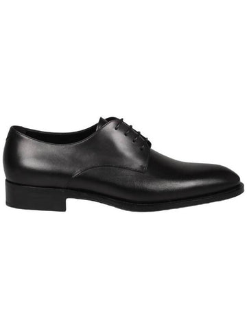 Adrien Leather Derby Black - SAINT LAURENT - BALAAN 1