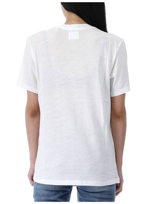 Zwell logo short sleeve t shirt TS0001FA A1N89E 20WH - ISABEL MARANT - BALAAN 3