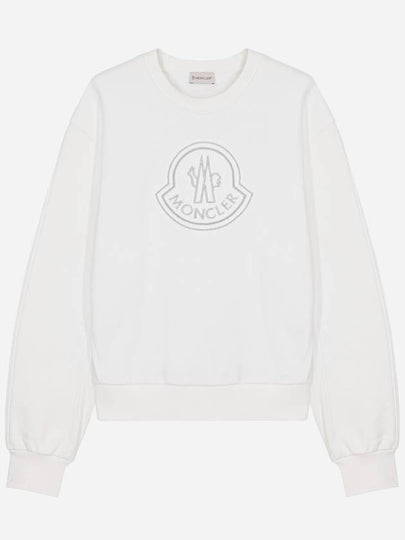 Women's Logo Sweatshirt White - MONCLER - BALAAN 2